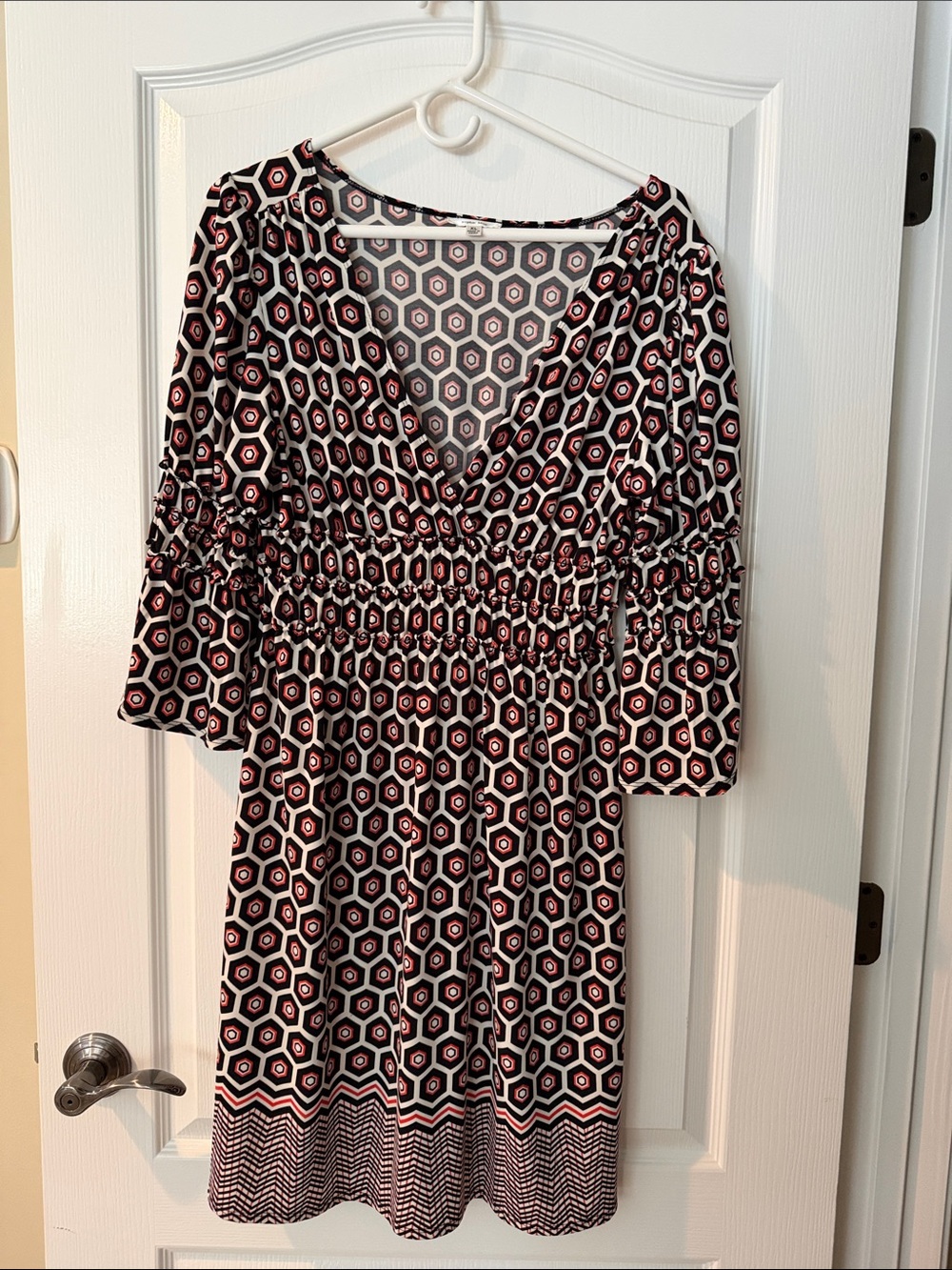 Sophie Max size extra large, black, white and pink dress